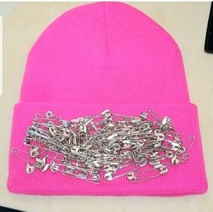 Neon punk beanie hat